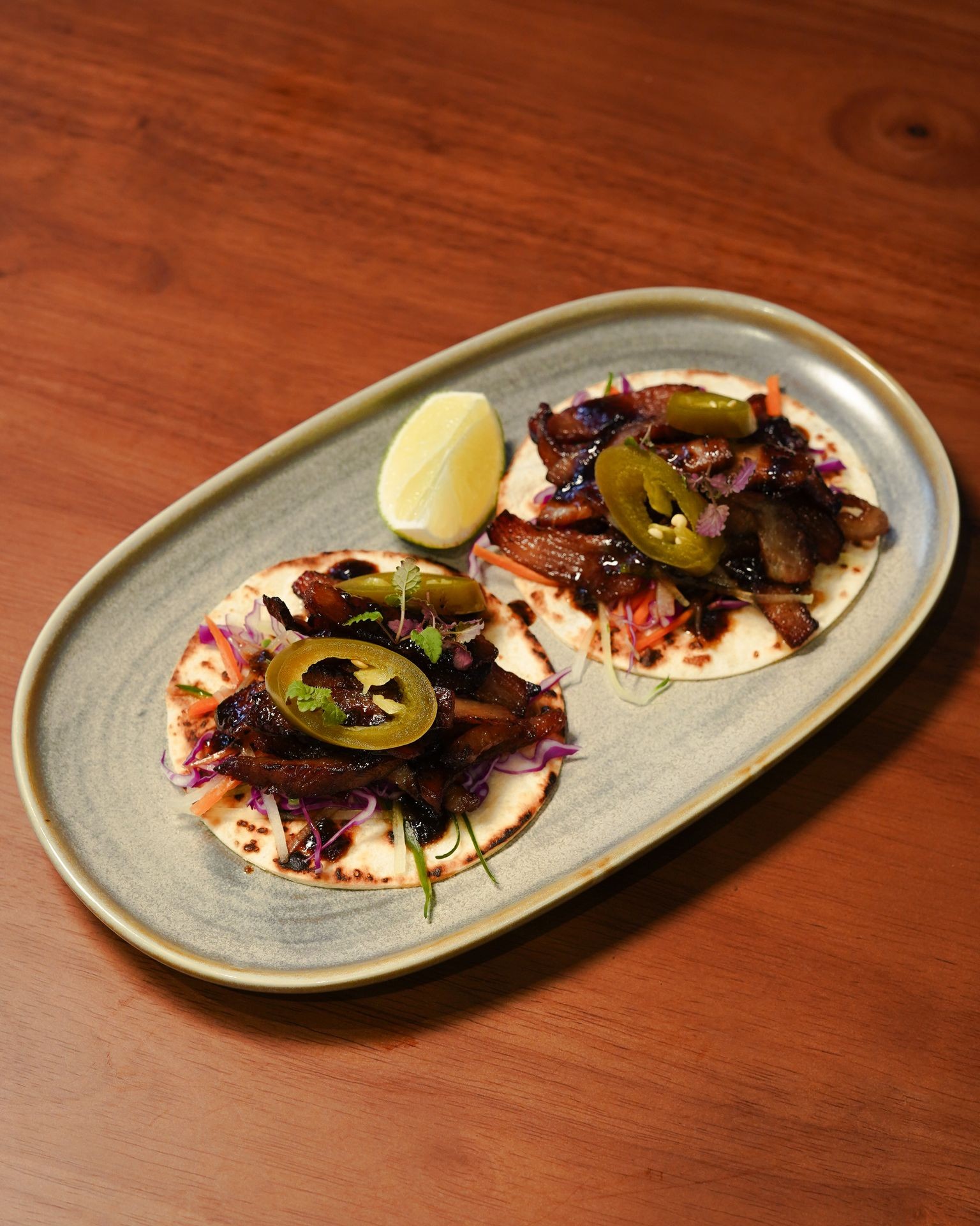 Iberico Pork Jowl Char Siew Taco