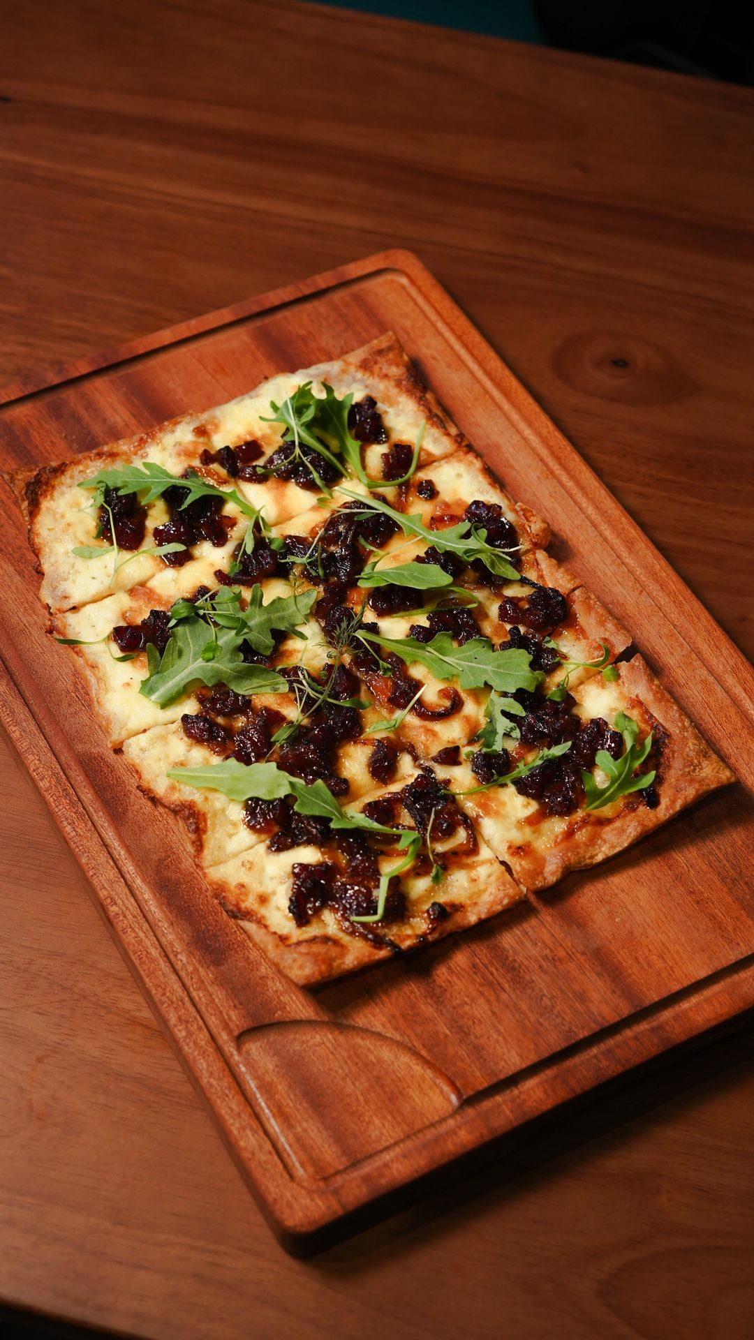 Brie "Bak Kwa" Jam Pizza