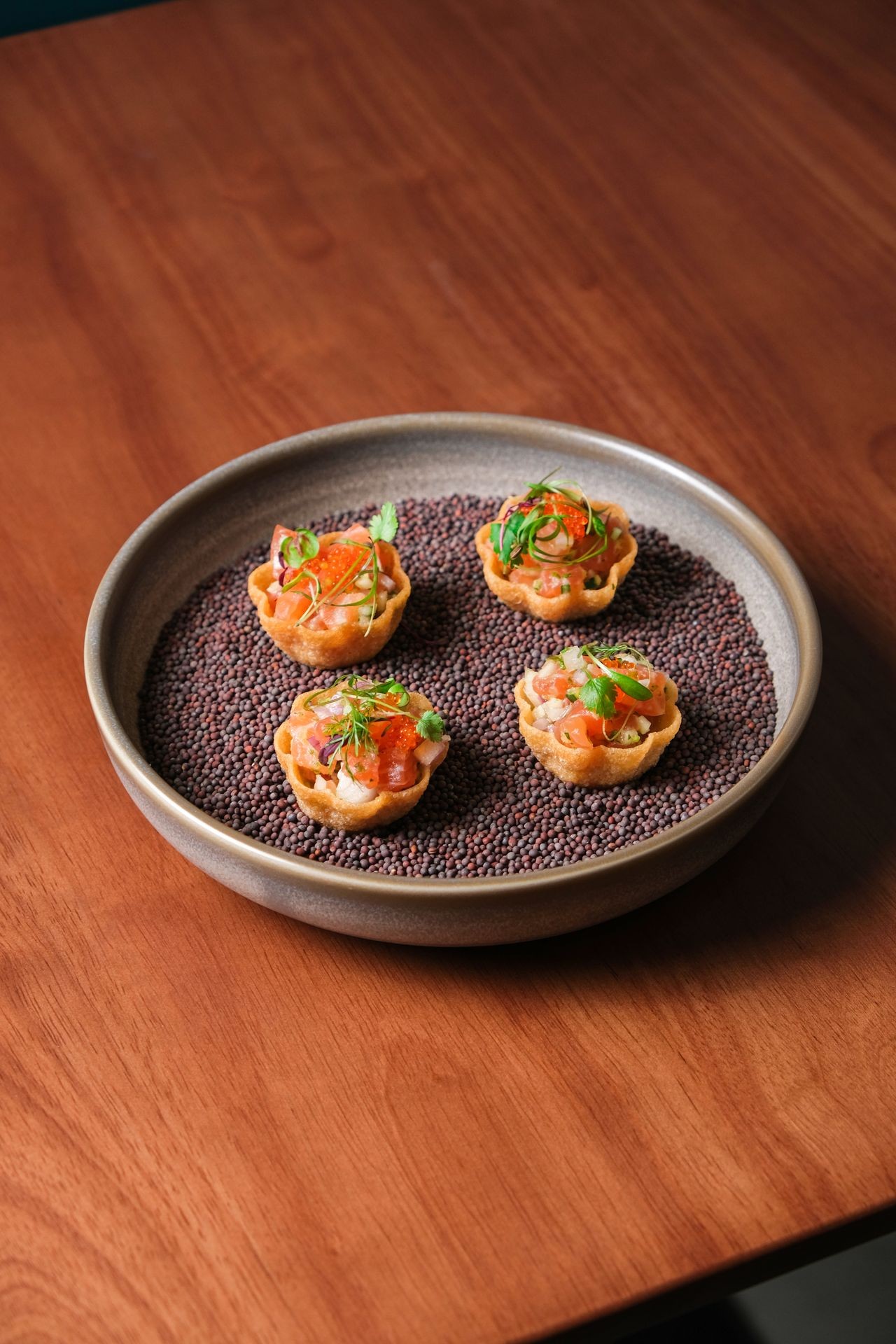 Salmon Ceviche Tart