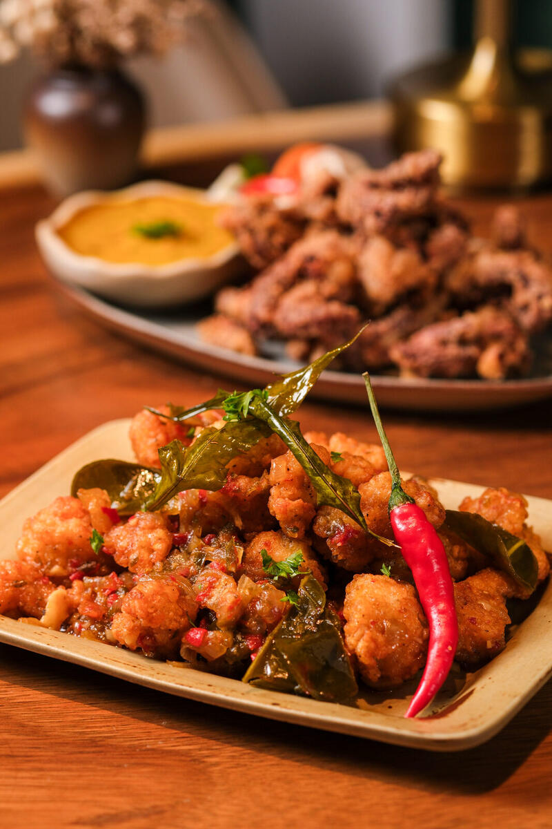 Balado popcorn chicken
