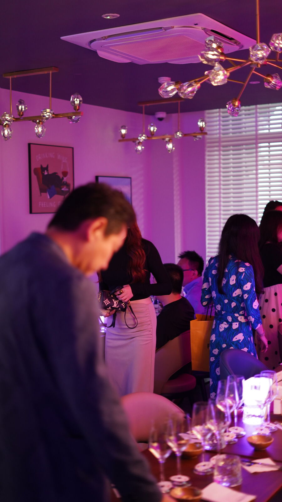 Colleagues gathered for a relaxed corporate occasion